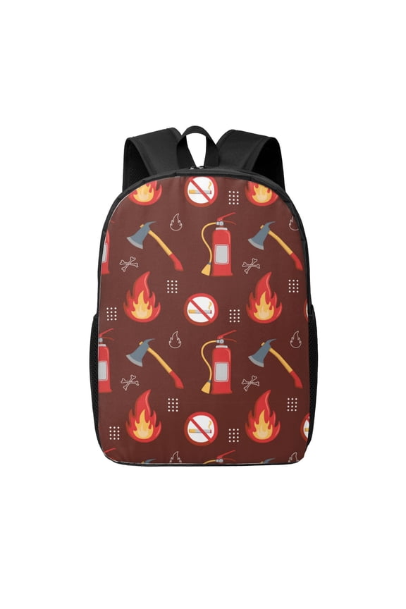 Fire Extinguisher print Travel Backpack, Large Computer Backpack for Men Women, College School Rucksack Book Bag