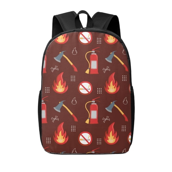 Xecao Fire Extinguisher print Travel Backpack, Large Computer Backpack for Men Women, College School Rucksack Book Bag