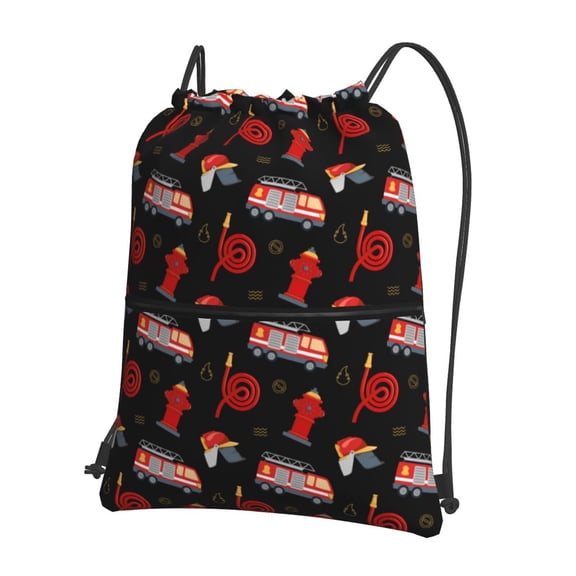 Xecao Fire Fighting for Drawstring Bags,Pull String Backpack Bags,String Bag Sackpack