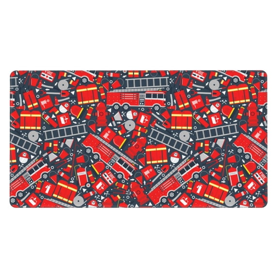 Xecao Fire Sign for Waterproof Mouse Pad - Extended Contour Mouse Mat, Large Gaming Mousepad Laptop Keyboard Mat with Non-Slip Rubber Base