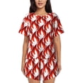 thumbnail image 1 of Xecao Fire Symbols print Swimsuit for women, Summer-ready, sporty style.Quick-dry fabric. Many sizes & colors., 1 of 9