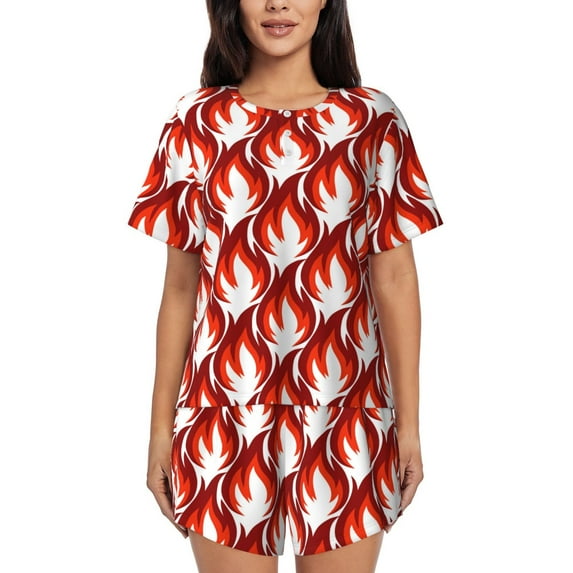 Xecao Fire Symbols print Swimsuit for women, Summer-ready, sporty style.Quick-dry fabric. Many sizes & colors.