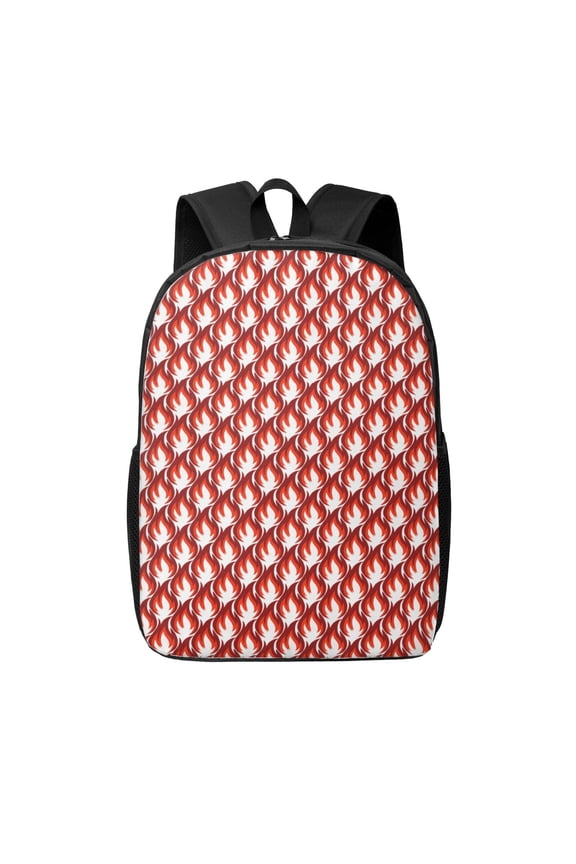 Fire Symbols print Travel Backpack, Large Computer Backpack for Men Women, College School Rucksack Book Bag