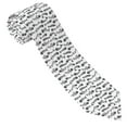 thumbnail image 1 of Xecao Fish Bones Print Tie For Men Necktie Woven Jacquard Neck Ties,Classic Men's Tie, 1 of 7