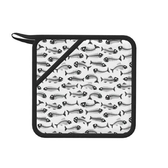 Xecao Fish Bones for Silicone Trivet Mats - Heat Resistant Pot Holders, Multipurpose Non-Slip Hot Pads