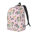 thumbnail image 1 of Xecao Fish Seahorse Canvas College Laptop Backpack, a durable rucksack designed for both men and women, ideal for travel, school, and daily use-Medium, 1 of 5