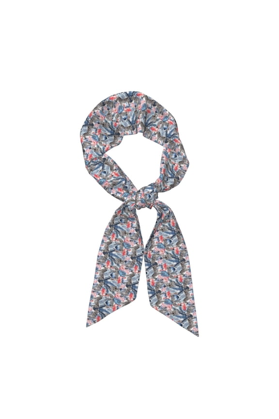 Flamingo And Zebra Pattern Large Satin Head Scarf - Satin Hair Scarves Silk Bandana Scarf Headscarf Silk Feeling Scarf for Women