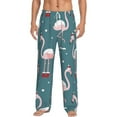 thumbnail image 1 of Xecao Flamingo Men's Straight Lounge Pajama Pants: The Ultimate in Comfortable Sleepwear, 1 of 9