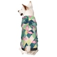 thumbnail image 1 of Xecao Flamingo Pattern Sweatshirts Winter Pet Dog Hoodie Puppy Coat Dog Sweaters Dog Clothes with Hat Dog Clothes Costume Outfit,Small Pets Wear-Medium, 1 of 7