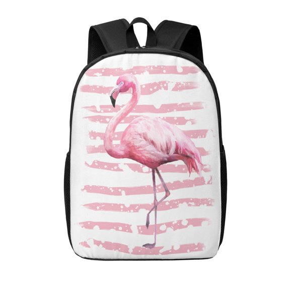 Xecao Flamingo print Travel Backpack, Large Computer Backpack for Men Women, College School Rucksack Book Bag