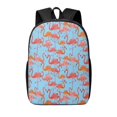 thumbnail image 1 of Xecao Flamingo print Travel Backpack, Large Computer Backpack for Men Women, College School Rucksack Book Bag, 1 of 5