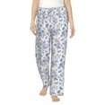 thumbnail image 1 of Xecao Floral Butterfly Women's Straight Lounge Pajama Pants: The Epitome of Relaxed Sleepwear, 1 of 9