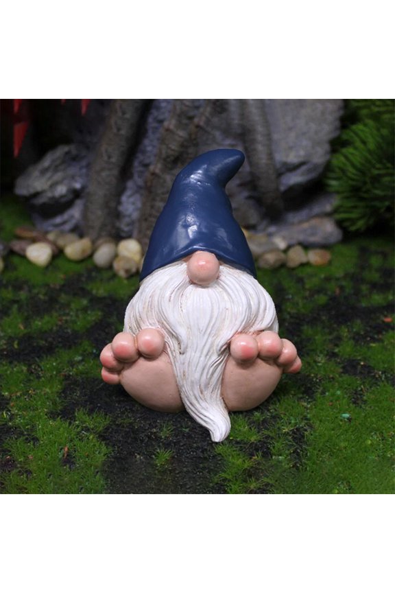 Resin Garden Gnome Figurine Outdoor Dwarf Statue Colorful Ornament for Courtyard Potted Plants Lawn Patio Flowerbed Fairy Garden Decorations Gift