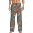 thumbnail image 1 of Xecao Floral Squirrel Men's Straight Lounge Pajama Pants: The Ultimate in Comfortable Sleepwear, 1 of 9