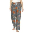 thumbnail image 1 of Xecao Floral Squirrel Women's Straight Lounge Pajama Pants: The Epitome of Relaxed Sleepwear, 1 of 9