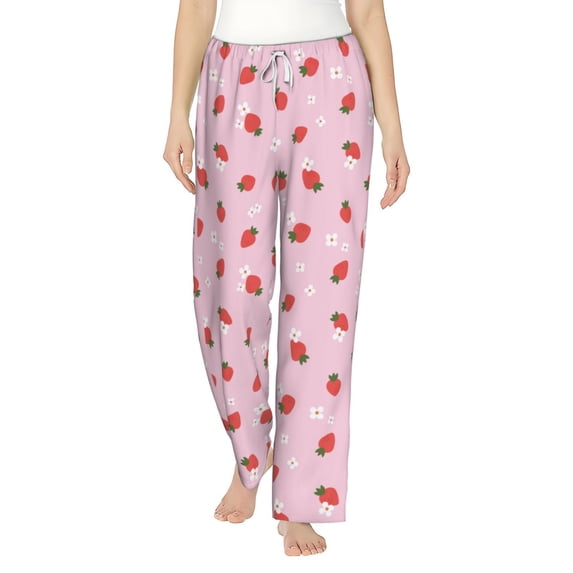 Xecao Floral Strawberr Women's Straight Lounge Pajama Pants: The Epitome of Relaxed Sleepwear