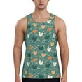 thumbnail image 1 of Xecao Flowe Rooster Men's Tank Top Workout Quick Dry Sleeveless Gym Jogging Muscle Shirts Summer Swim Beach Tops, 1 of 9