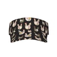 thumbnail image 1 of Xecao Flowe Rooster for Adult Sun Cap offers versatile sun protection with adjustable Velcro for a secure fit., 1 of 8