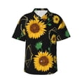 thumbnail image 1 of Xecao Flower (2) print Hawaiian shirt - a stylish short-sleeve button-down for men, perfect for casual beach and tropical outings., 1 of 9