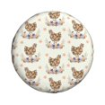thumbnail image 1 of Xecao Flower Chicken for Tire Covers: Waterproof, dust-proof, and universally fitting for trailers, SUVs, 1 of 8