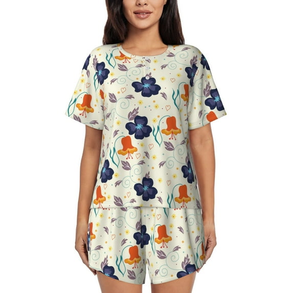 Xecao Flower Leaves print Swimsuit for women, Summer-ready, sporty style.Quick-dry fabric. Many sizes & colors.