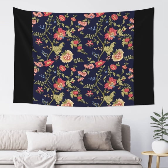 Xecao Flower Print Tapestry, Wall Hanging Room Funny Decor, Backdrop Room Decor for Bedroom Living Room dormitory