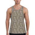 thumbnail image 1 of Xecao Flower Rose Men's Tank Top Workout Quick Dry Sleeveless Gym Jogging Muscle Shirts Summer Swim Beach Tops, 1 of 9
