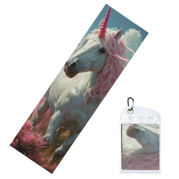 Xecao Flower White Horse (2) Ice Towel: a quick-dry, cold sweat-absorbing neck wrap perfect for running, swimming, yoga, gym workouts, and all your exercise needs