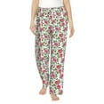 thumbnail image 1 of Xecao Flower Women's Straight Lounge Pajama Pants: The Epitome of Relaxed Sleepwear, 1 of 9