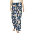 thumbnail image 1 of Xecao Flower Women's Straight Lounge Pajama Pants: The Epitome of Relaxed Sleepwear, 1 of 9