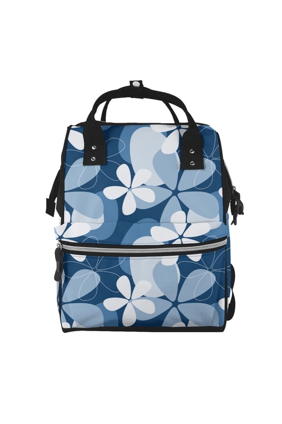Flower print Large Capacity Nappy Bag is a multi-functional waterproof travel backpack, perfect as a nursing bag or mummy backpack for women