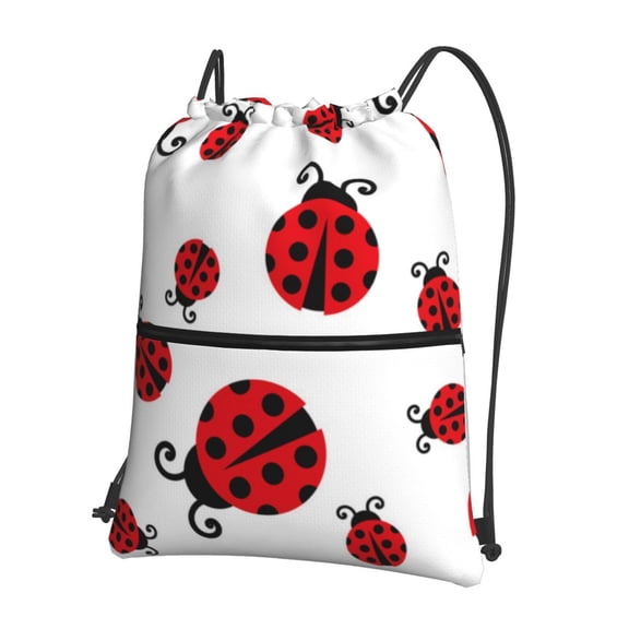 Xecao Fly Flying Ladybug for Drawstring Bags,Pull String Backpack Bags,String Bag Sackpack