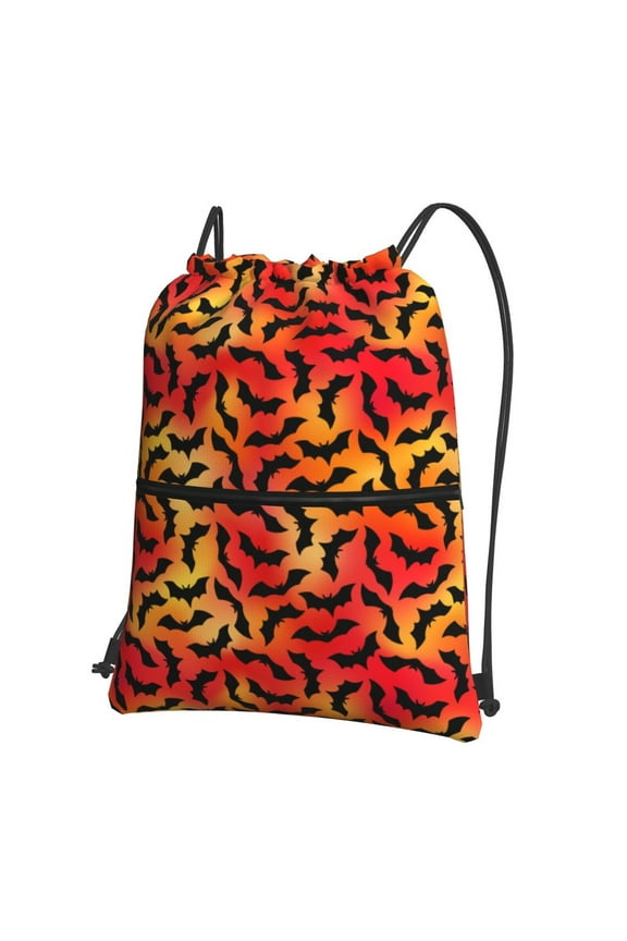 Flying Black Bat for Drawstring Bags,Pull String Backpack Bags,String Bag Sackpack