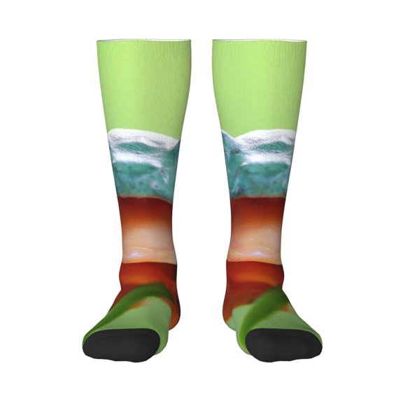 Xecao Flying Frog On Branch Print Compression Socks for Both Men And Women for Running, Travel, Flight, Nurse
