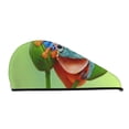 thumbnail image 1 of Xecao Flying Frog On Branch Print Hair Towel, Hair Turbans for Wet Hair, Drying Hair Wrap for Curly Hair Women,Coral Velvet Dry Hair Cap,Dry Hair Hat, 1 of 6