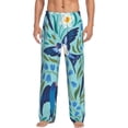 thumbnail image 1 of Xecao Flying Swallows Men's Straight Lounge Pajama Pants: The Ultimate in Comfortable Sleepwear, 1 of 9