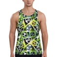 thumbnail image 1 of Xecao Football Doodle Men's Tank Top Workout Quick Dry Sleeveless Gym Jogging Muscle Shirts Summer Swim Beach Tops, 1 of 9
