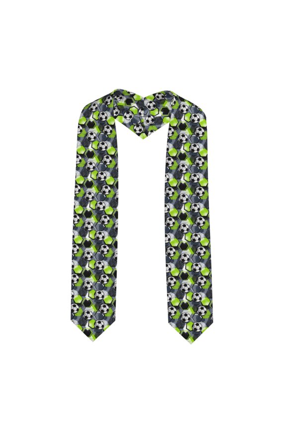 Xecao Football Print Graduation Shawl Stole Honor Stole Adult 72" Academic Commencements