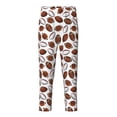 thumbnail image 1 of Xecao Football Print Teenagers' Pajama Pants Long Sleep Pants Soft Elastic Waist Pajama Bottoms Elastic waist with 2 Pockets 5-16 Years-Large, 1 of 6