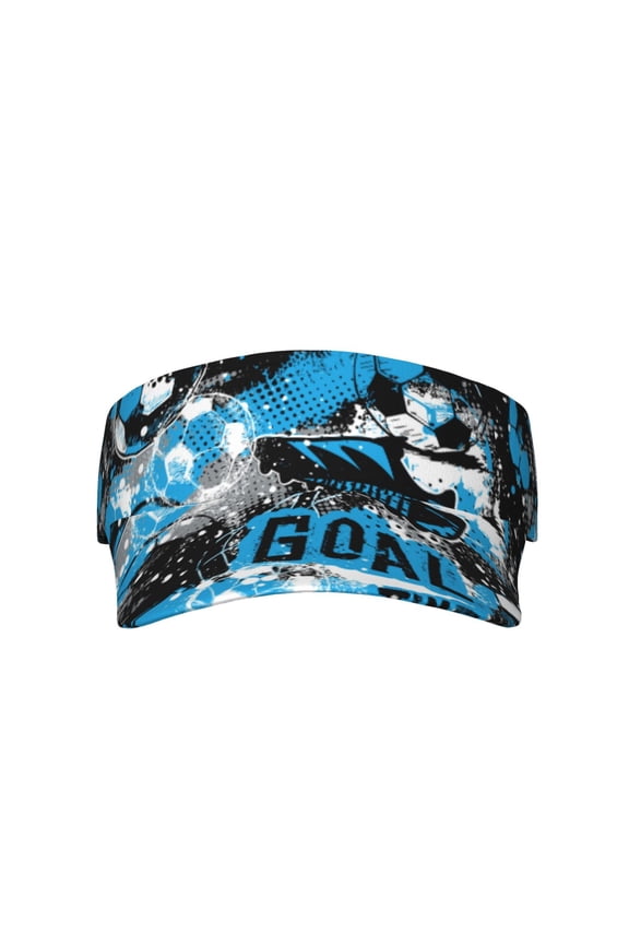 Football Time for Adult Sun Cap offers versatile sun protection with adjustable Velcro for a secure fit.