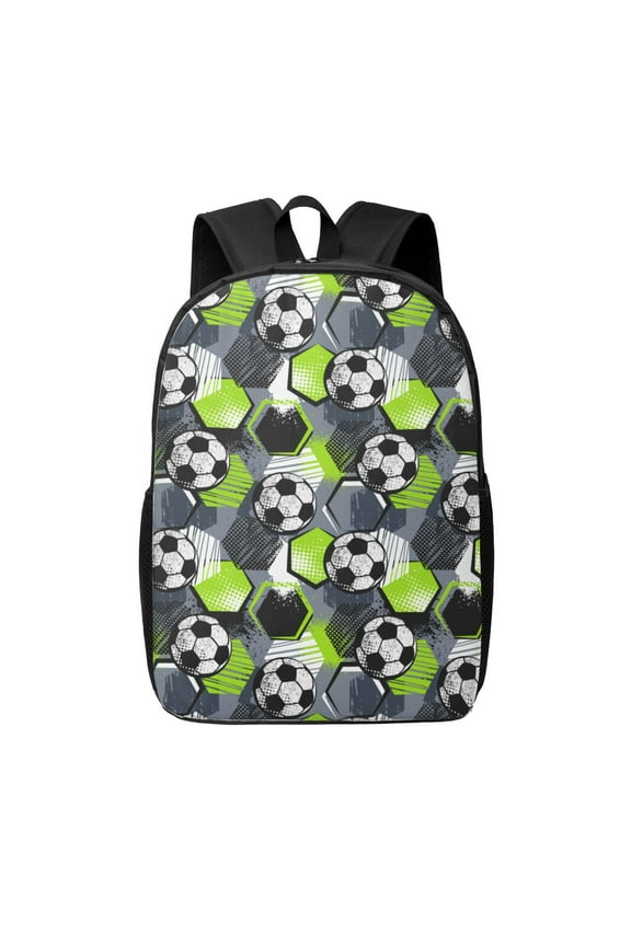 Football print Travel Backpack, Large Computer Backpack for Men Women, College School Rucksack Book Bag
