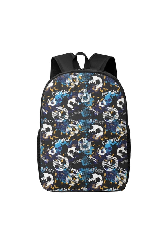 Football print Travel Backpack, Large Computer Backpack for Men Women, College School Rucksack Book Bag