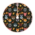 thumbnail image 1 of Xecao Forest Animal Faces Pattern Christmas Tree Skirt Round Xmas Tree Mat Base Cover for Holiday Home Decorations-36", 1 of 6