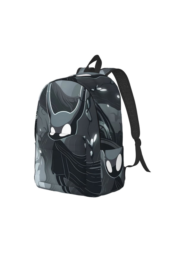 Forest Black Ghost Warrior for Canvas College Laptop Backpack, a Durable Rucksack for Both Men and Women, ideal for travel, school, and daily use Bag-Small