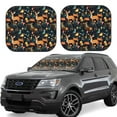 thumbnail image 1 of Xecao Forest Elf for Foldable Car Sun Shades (2-Pack) offer sun protection with an easy-fold design for convenient windshield shading., 1 of 7