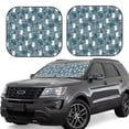 thumbnail image 1 of Xecao Forest Rabbit for Foldable Car Sun Shades (2-Pack) offer sun protection with an easy-fold design for convenient windshield shading., 1 of 7