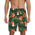 thumbnail image 1 of Xecao Forest Squirrel Print Men's Sleepwear Shorts Pajama Bottom Lounge Short nightwear with Convenient Pockets for Relaxed Home Wear-XX-Large, 1 of 6