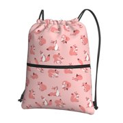 Xecao Fox for Drawstring Bags,Pull String Backpack Bags,String Bag Sackpack