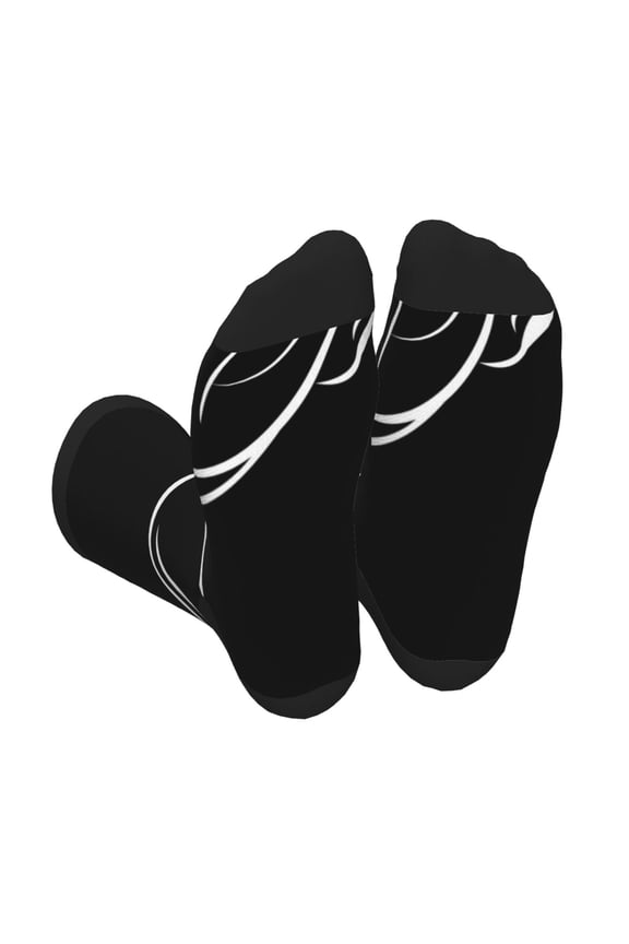 French Bulldog Print Crew Socks for Men and Women, Men's Soft Moisture-wicking Sock