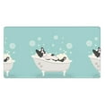 thumbnail image 1 of Xecao French Bulldog Taking a Bath for Waterproof Mouse Pad - Extended Contour Mouse Mat, Large Gaming Mousepad Laptop Keyboard Mat with Non-Slip Rubber Base, 1 of 8